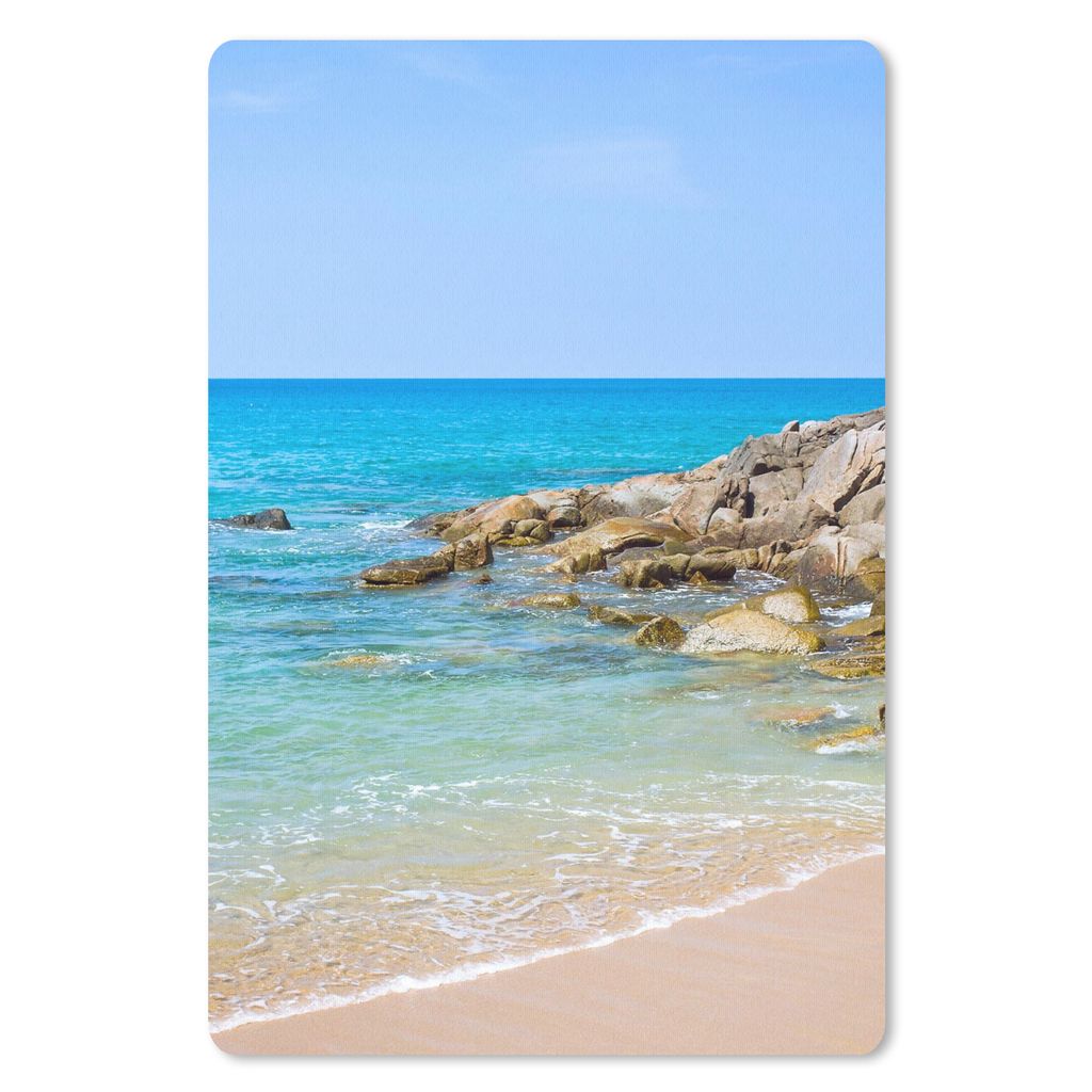 MuchoWow Mauspad Mousepad Strand - Meer - Tropisch - Sommer 18x27 cm - Mousepads - Maus Mat - Pad - Mausunterlage