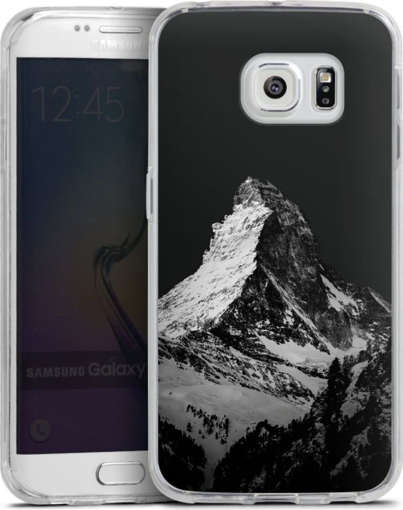 DeinDesign Handyhülle für Samsung Galaxy S6 Edge Silikon Hülle Case Smartphone Schutzhülle Alpspitze Berg Schnee