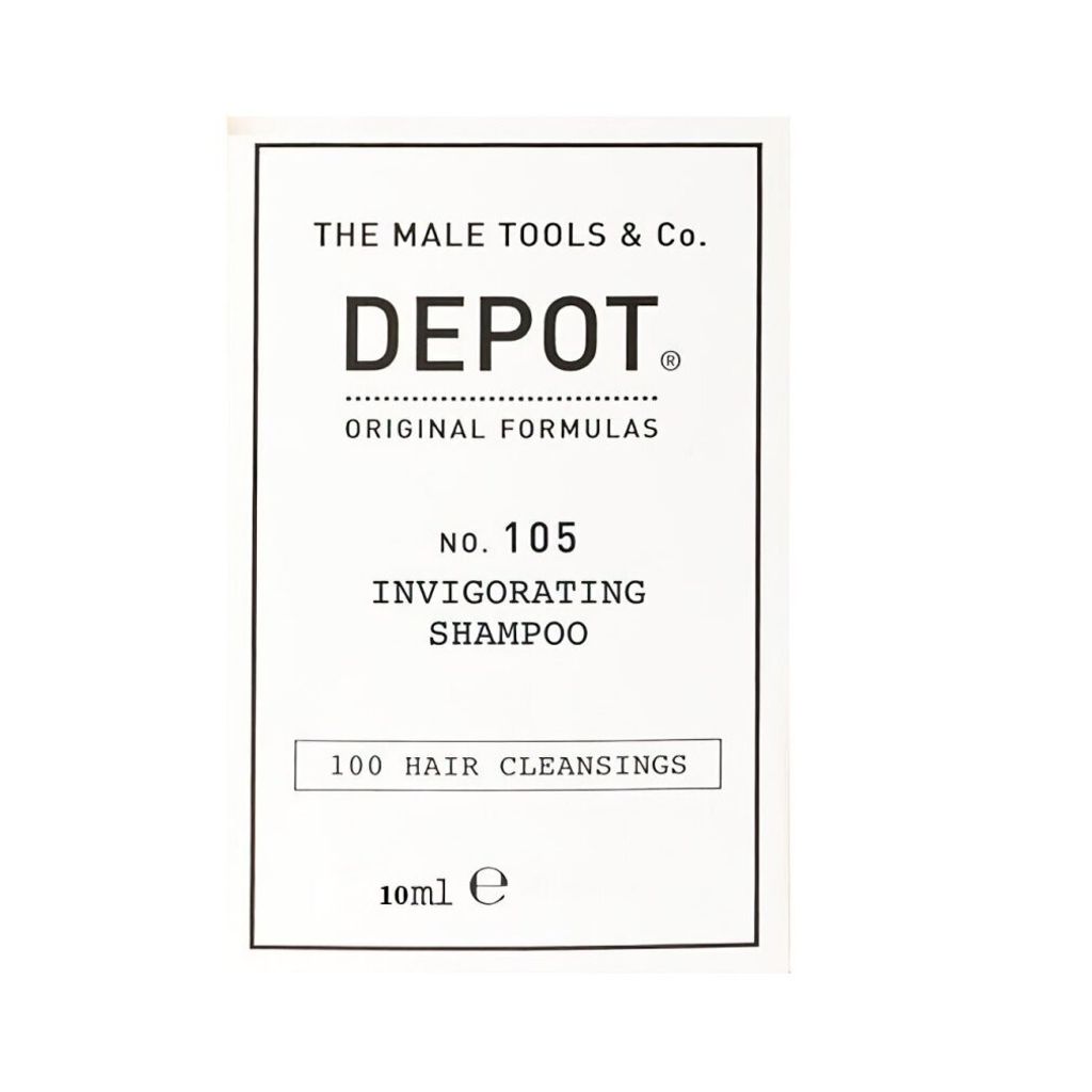 Depot, 100 Haarreinigung Nr. 105, Shampoo gegen Haarausfall, mit Multivitamin-Komplex, 10 ml, reparierende und stärkende Behandlung