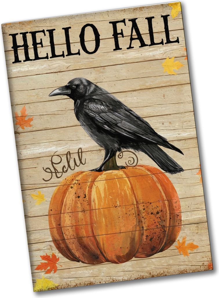 Rabe auf Kürbis - HELLO FALL Souvenir Souvenir Magnet