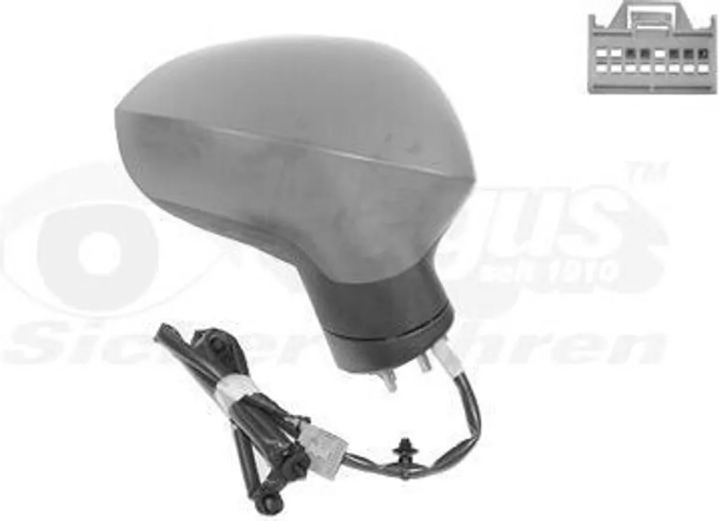 Rétroviseur droit convexe et chauffant pré-peint pour SEAT Exeo ST