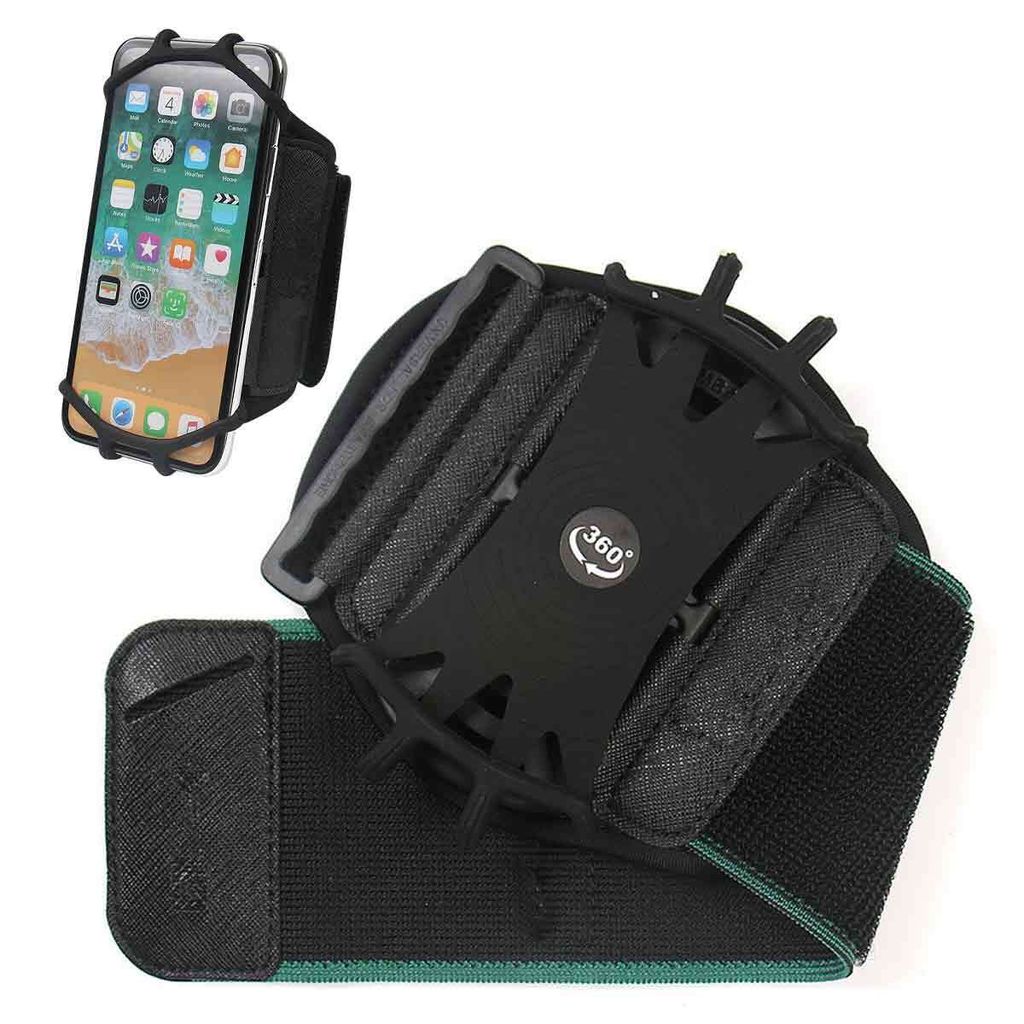 Sportarmband Handy Abnehmbares, Handy Armband Joggen 360°Drehbares für Phone Joggen Handytasche für Running(3,5"6,2")