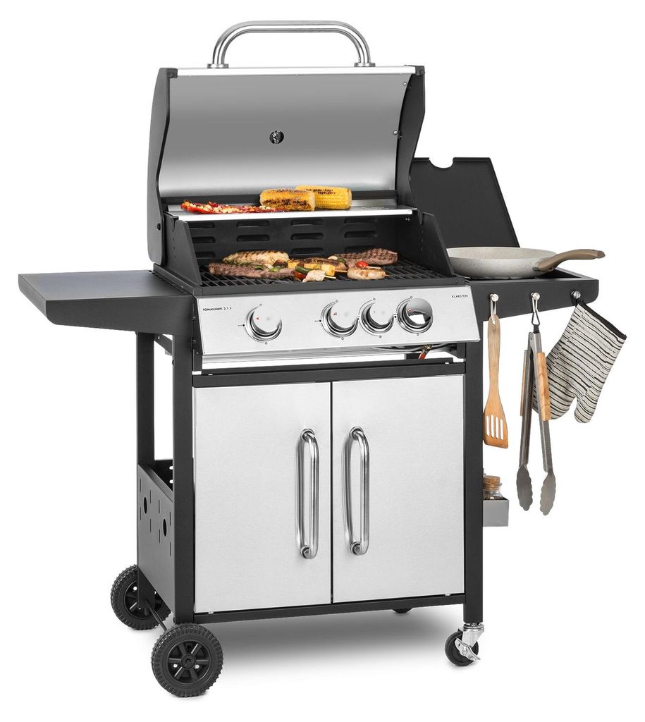 Klarstein Gasgrill mit Großer Grillfläche, 1 Seitenbrenner Produktbild 