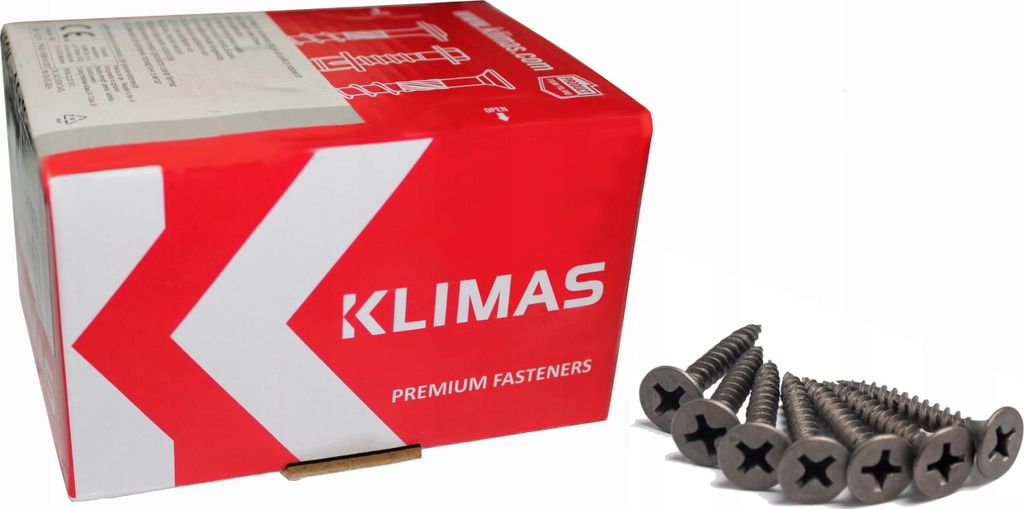 Wkręty Do Płyt GK Do Metalu Fosfatowane 3,5x25mm 1000szt. Zdjęcie produktu 