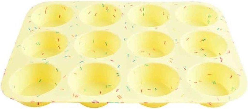 Muffinform im , 12-teilige Silikon-Antihaft-Muffinform, leicht zu reinigen und ideal zum Backen von Muffins oder Cupcakes. BPA-frei.