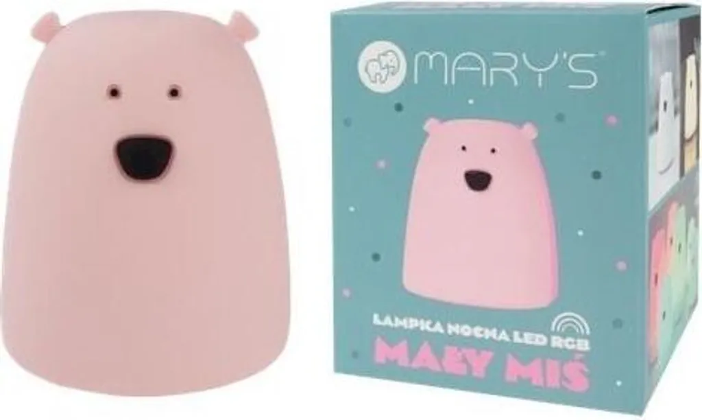 Lampada LED Orsetto Rosa RGB - Luce Notturna Risparmio Energetico