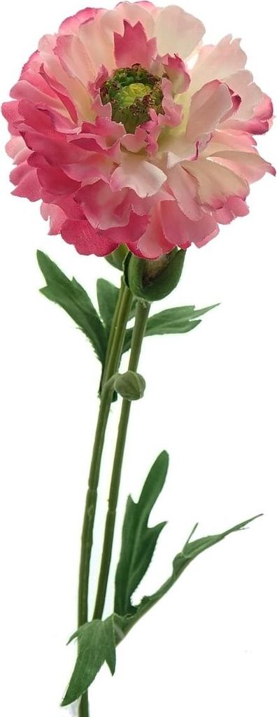 Ranunkel Rosa mit drei Knospen 58 cm - Kunstblumen