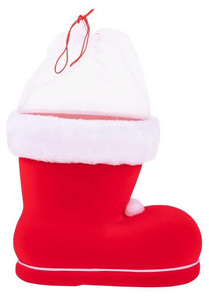 IDENA Kerstlaarsje, rood, met gestempelde details, 23x20x13 Productafbeelding 
