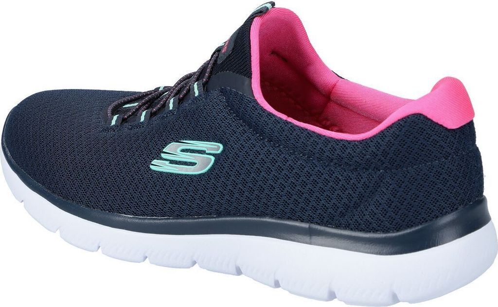 Skechers Summits - Navy / Hot Pink Polyester Größe: 43 Normal