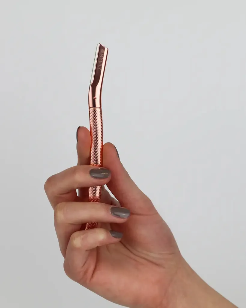 Rasoio Sopracciglia Eco-Friendly Oro Rosa | Inossidabile con 5 Lame - 2
