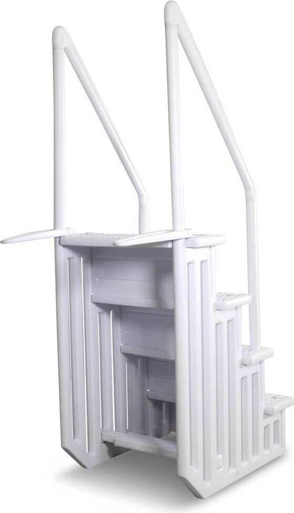 Schwimmbadleiter Treppe, Kunststoff 4-stufig