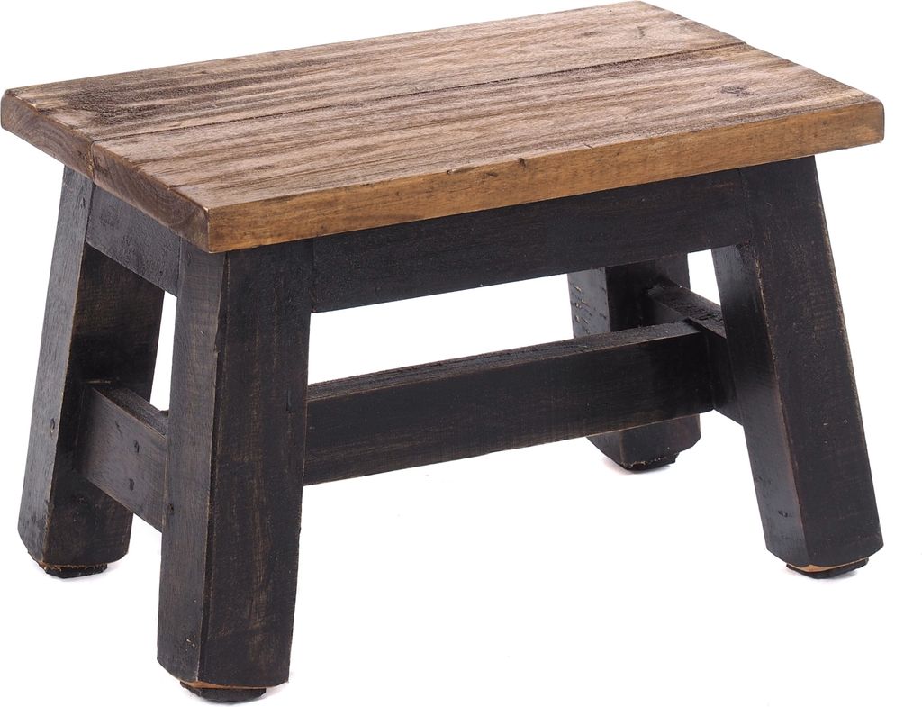 FUSSHOCKER Monte | 30x21cm(BxH), kleiner Holzhocker aus Produktbild 