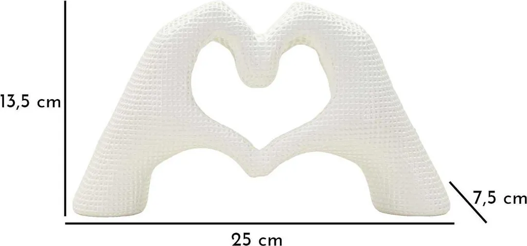 Sculpture Mains Lover Blanche : Art Chic et Durable Mauro Ferretti - 7