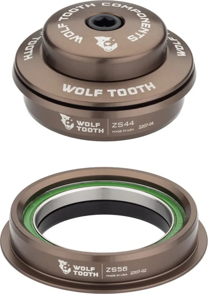 Jeu de Direction VTT et Route Wolf Tooth ZS44 ZS56 Aluminium Espresso