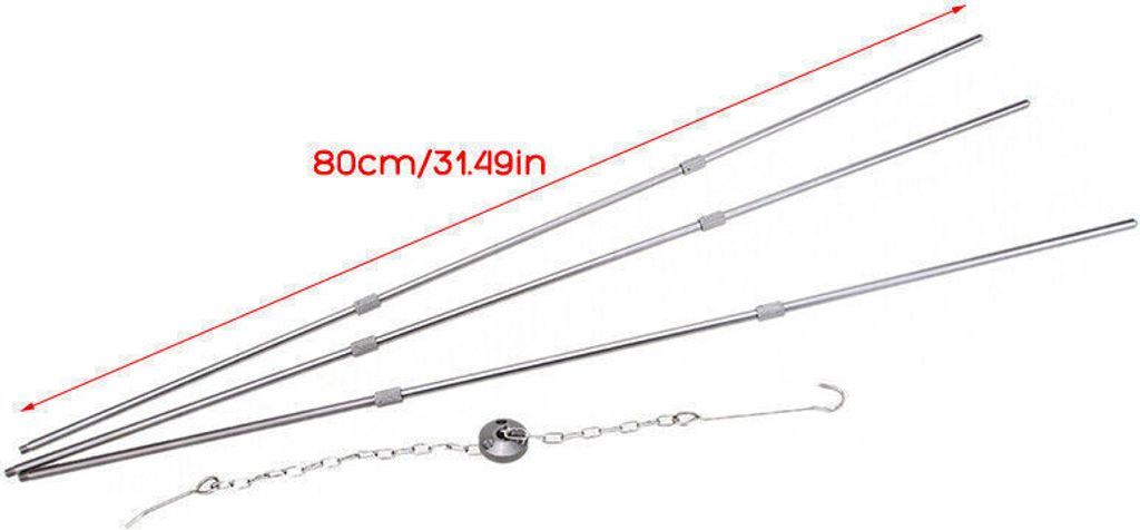 Camping Dreibein Grillgestell - Klappbar & Hochtemperaturbeständig