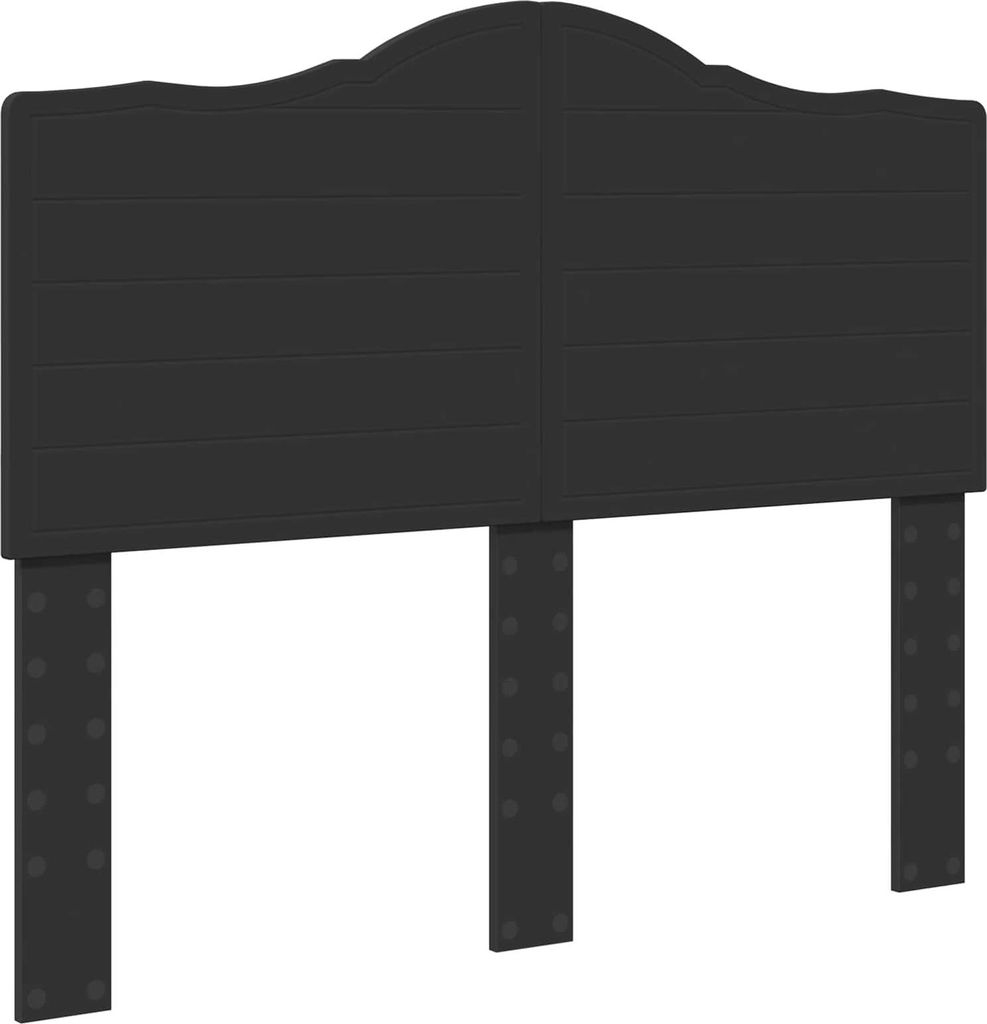 vidaXL Kopfteil Schwarz Eichen-Optik Holzwerkstoff