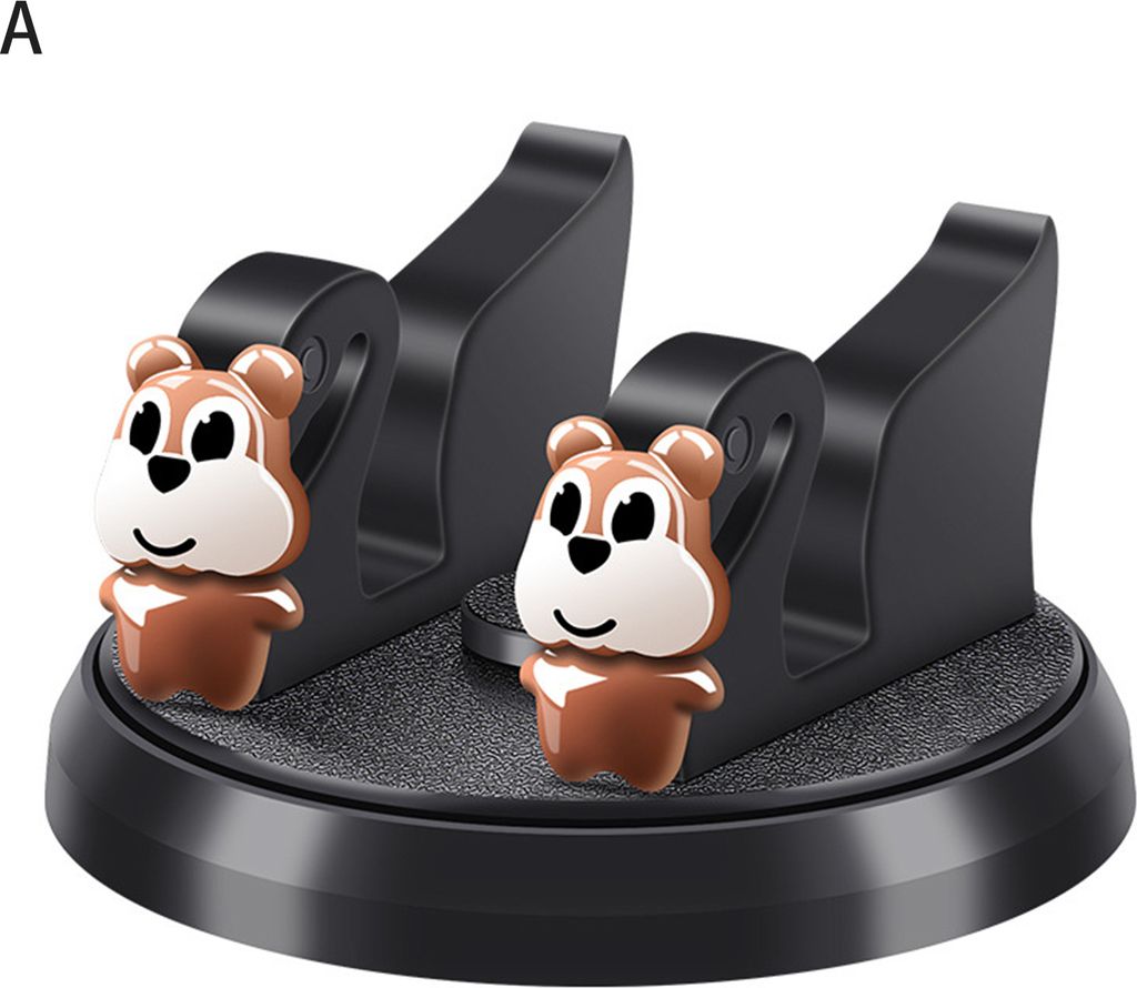Auto-Telefonhalter Universal 360 Grad Rotation Multifunktionaler Rückenkleber-Anti-Fall-Navigation Tier Design niedliche Cartoon Doll Auto Telefon...