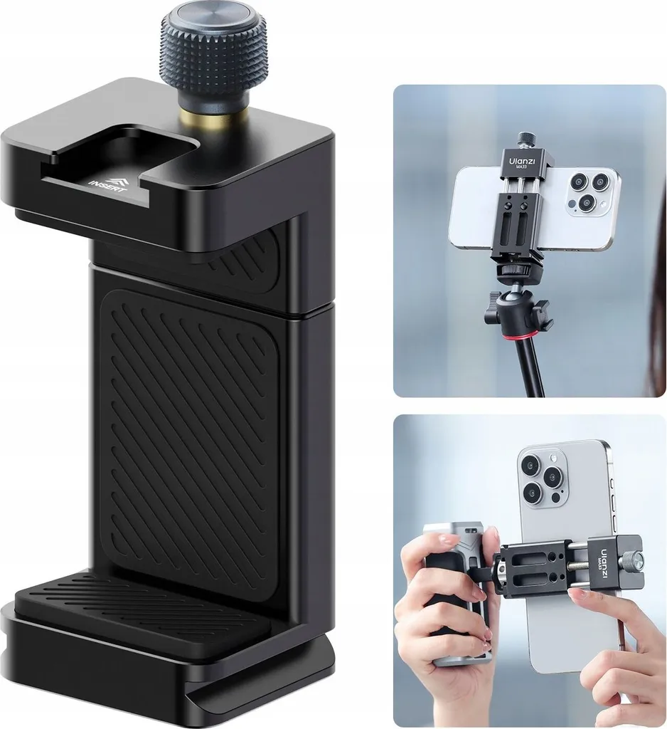 Adaptateur Smartphone pour Trépied Arca Swiss Ulanzi MA33 Dual ISO 1/4"