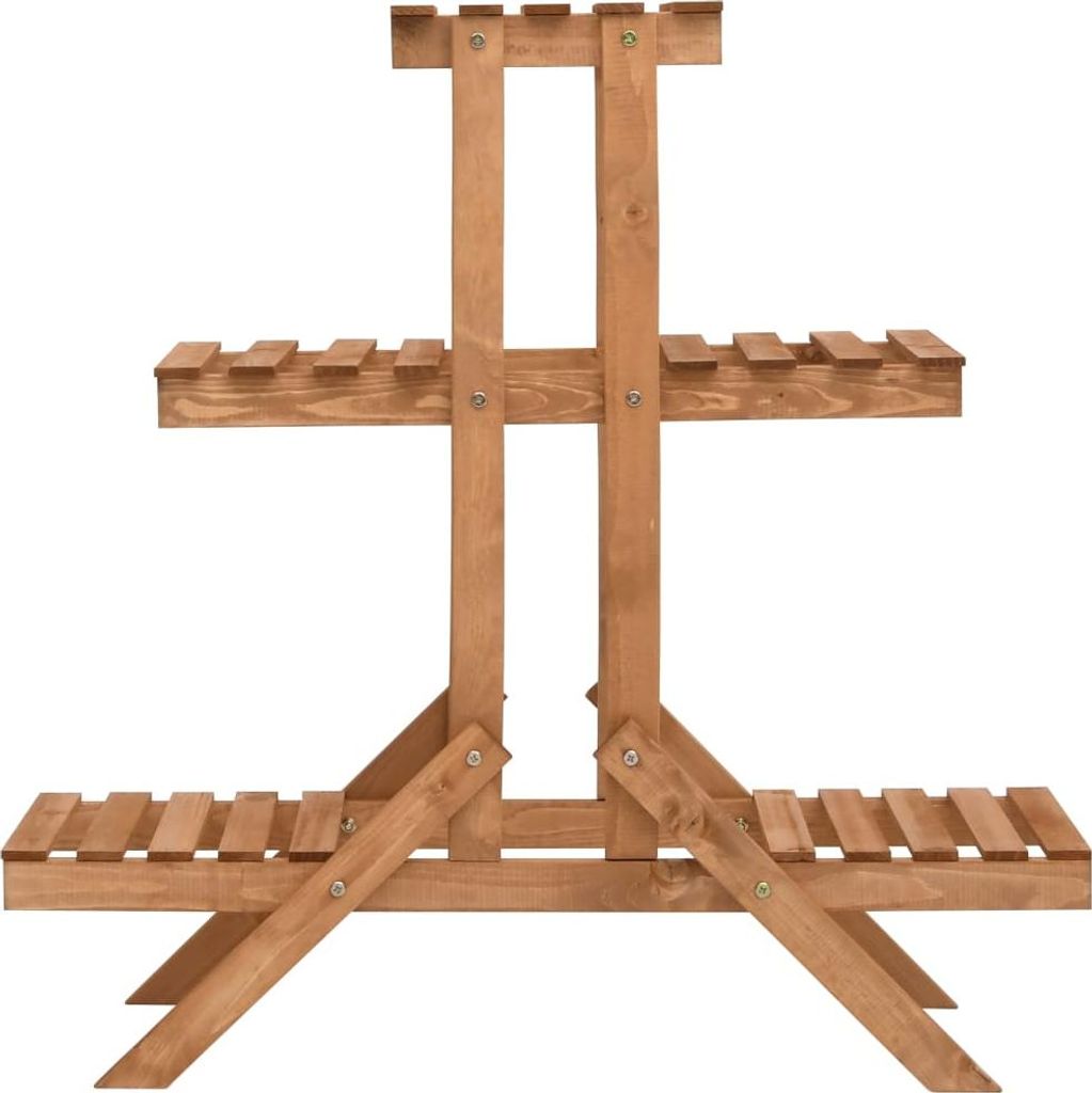 vidaXL Blumenständer 83x25x83 cm Tannenholz