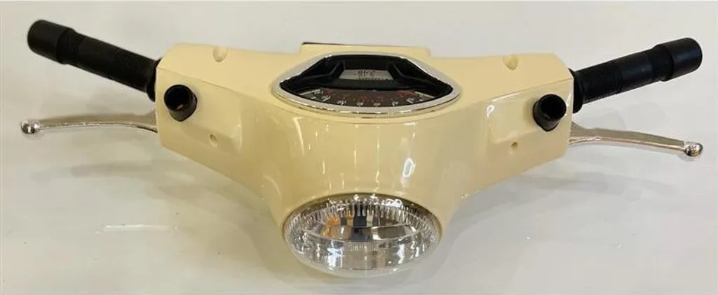 Guidon Ride-on Vespa beige complet pour piloter avec précision