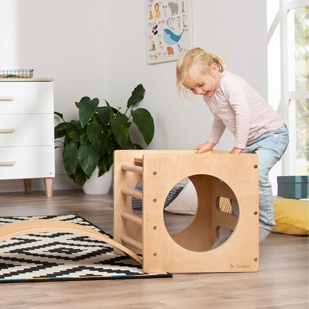 Module de motricité Cube à grimper Kari - Aire de jeux intérieure bois - 12