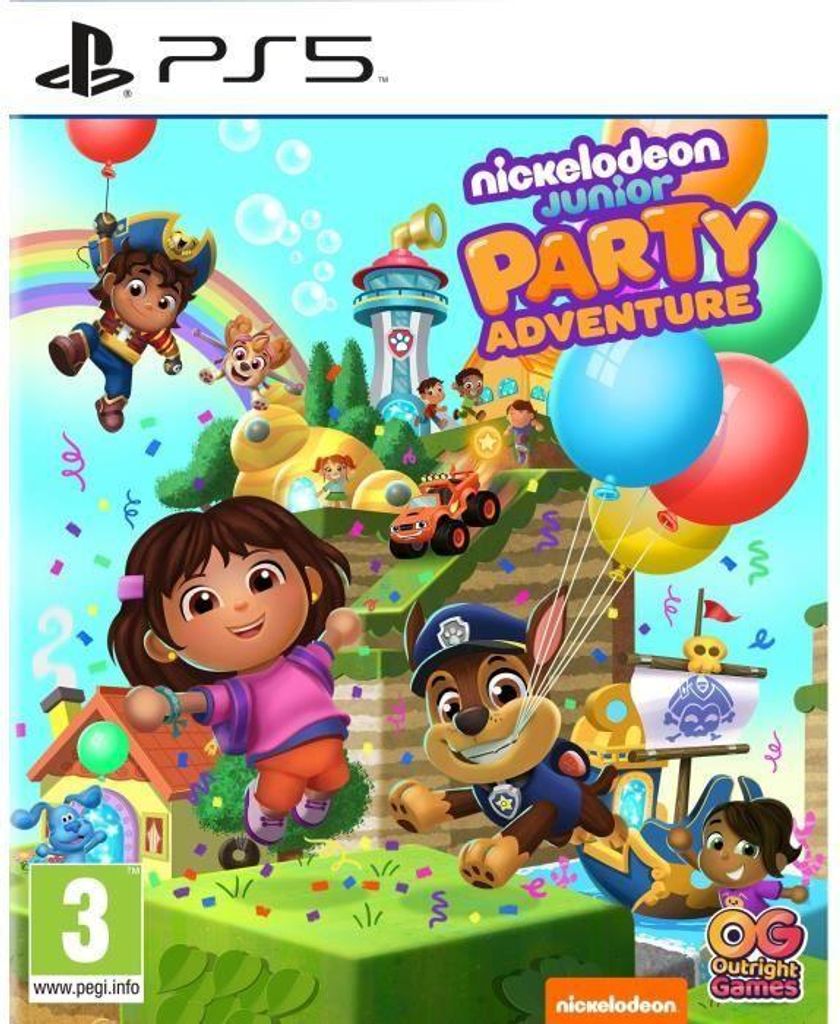 Videospiel Nickelodeon Junior Party Adventure, PS5, Puzzle-Plattformer, Mit Dora, Blue, Paw Patrol, Blaze
