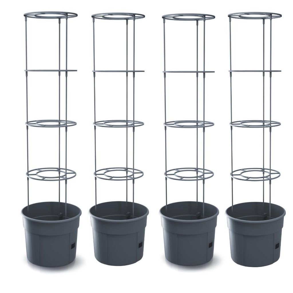 Fortena Tomatenanzuchttopf 28L mit Rankhilfe Höhe 153 cm Produktbild 