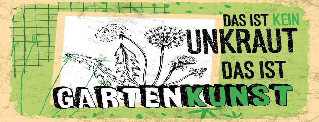 vianmo Blechschild 10x27 cm kein Unkraut das ist Gartenkunst
