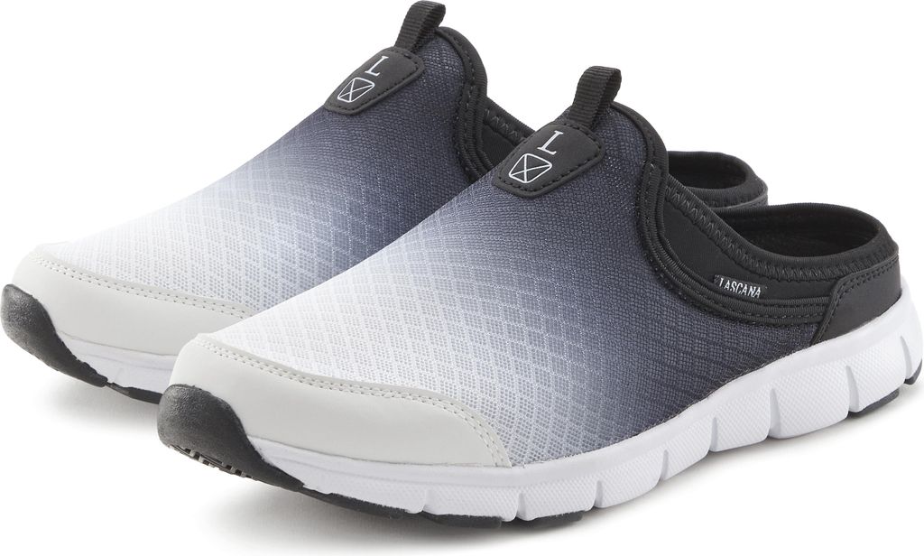 LASCANA Sneaker Slip-On-Sneaker, schwarz/weiß Größe 42
