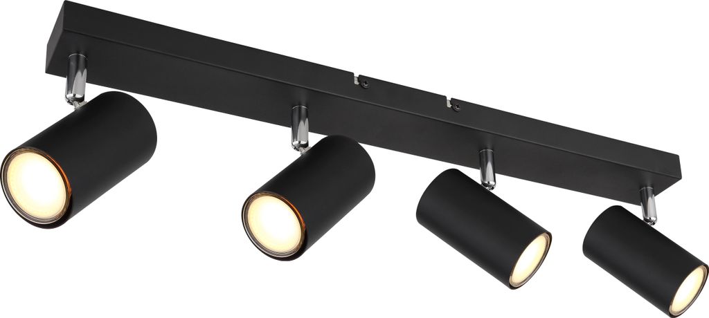 Globo Lighting|Strahler Metall schwarz matt, 4x GU10 Produktbild 