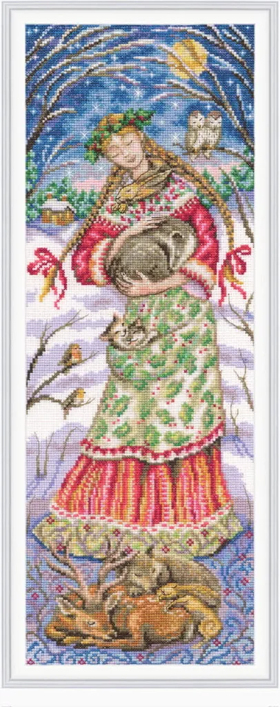 Kit Point de Croix RTO Motif à Compter avec Fils et Toile - 17,5x48 cm
