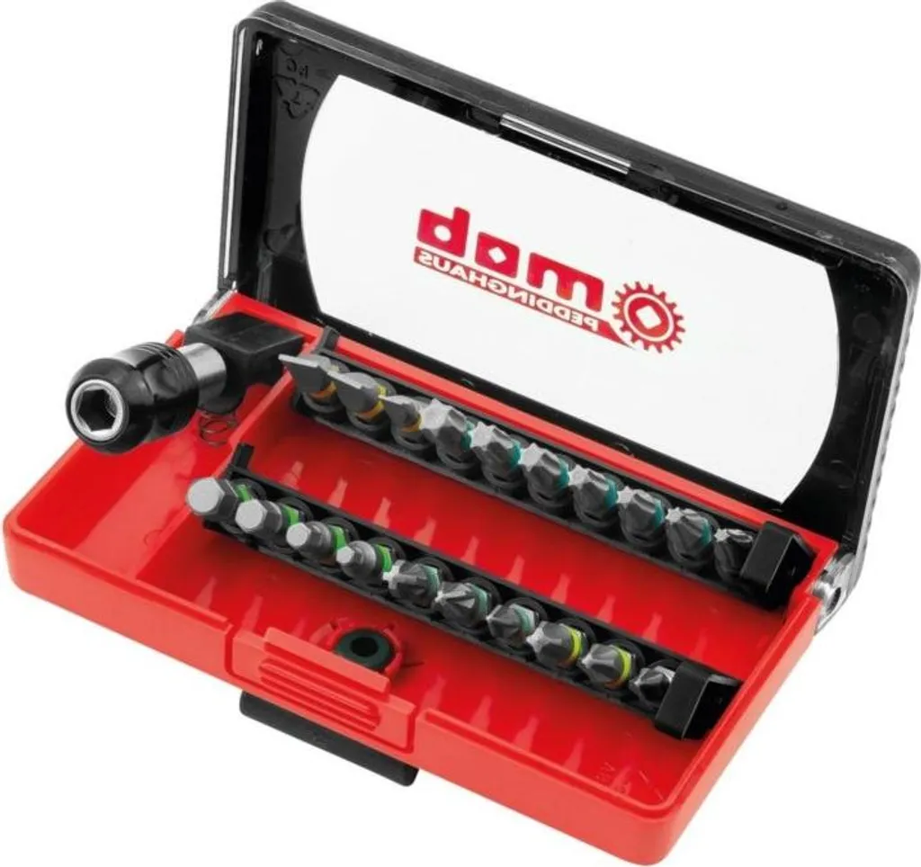 Set di punte Peddinghaus da 21 pezzi con anello colorato, incl. 1 supporto magnetico, 9460021001