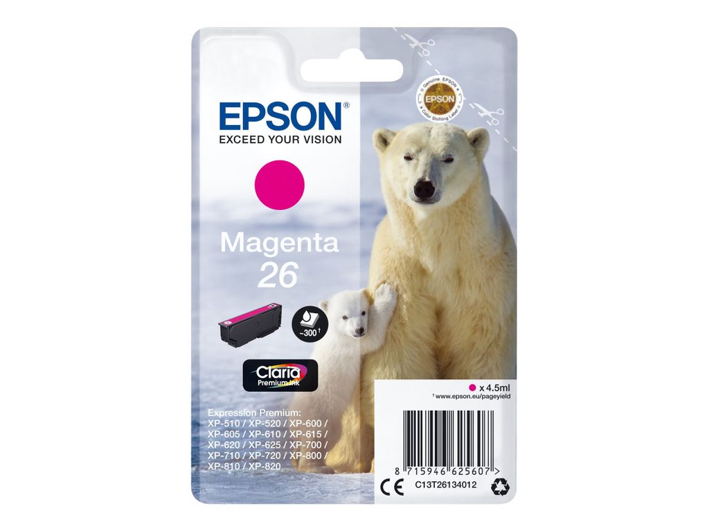 Epson Tintenpatrone magenta Claria Premium T 261      T Produktbild 