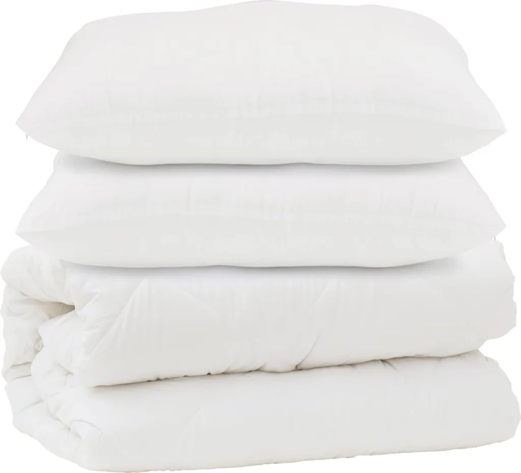 Offerta Imperdibile: Set vidaXL Piumino + 2 Cuscini Microfibra Bianca