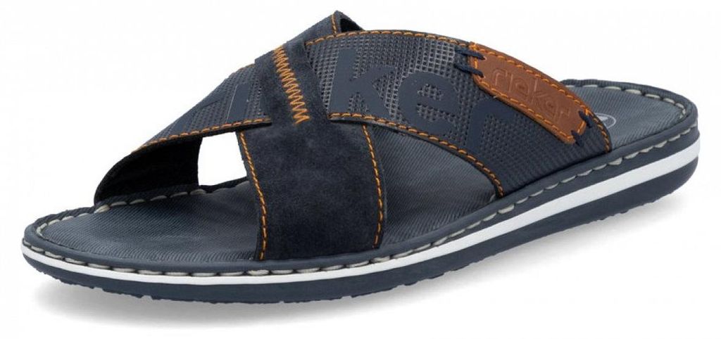 Rieker Herren Pantolette mit gekreuzten Riemen Weite G Produktbild 