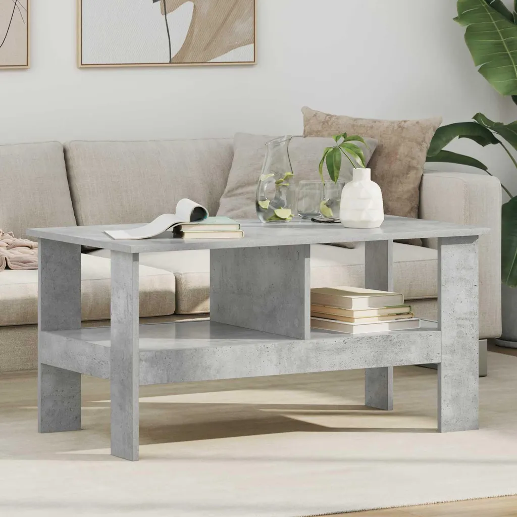 Tavolino da Caffè Grigio Cemento 90cm Maison Exclusive | Resistente