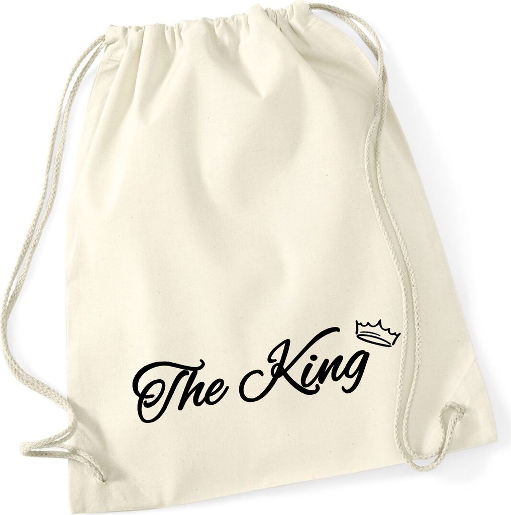 Huuraa Turnbeutel The King Krone 12 Liter Natural Baumwolle Produktbild 