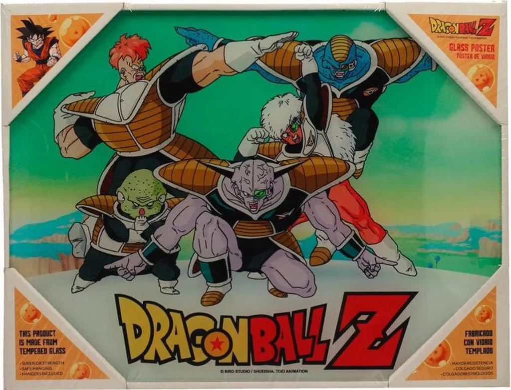 Affiche en verre Dragon Ball Special Forces 24x36 pouces pour Fan