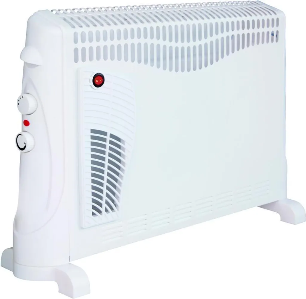 Radiateur Convecteur Électrique avec Ventilateur Turbo 2000W Blanc