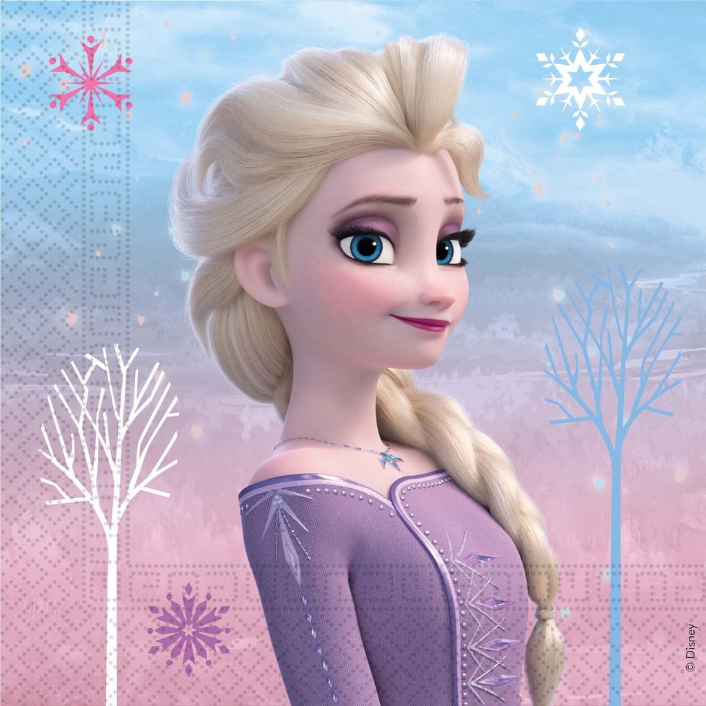 Disney Eiskönigin Wind Serviette 20 Stk 33x33 cm Produktbild 