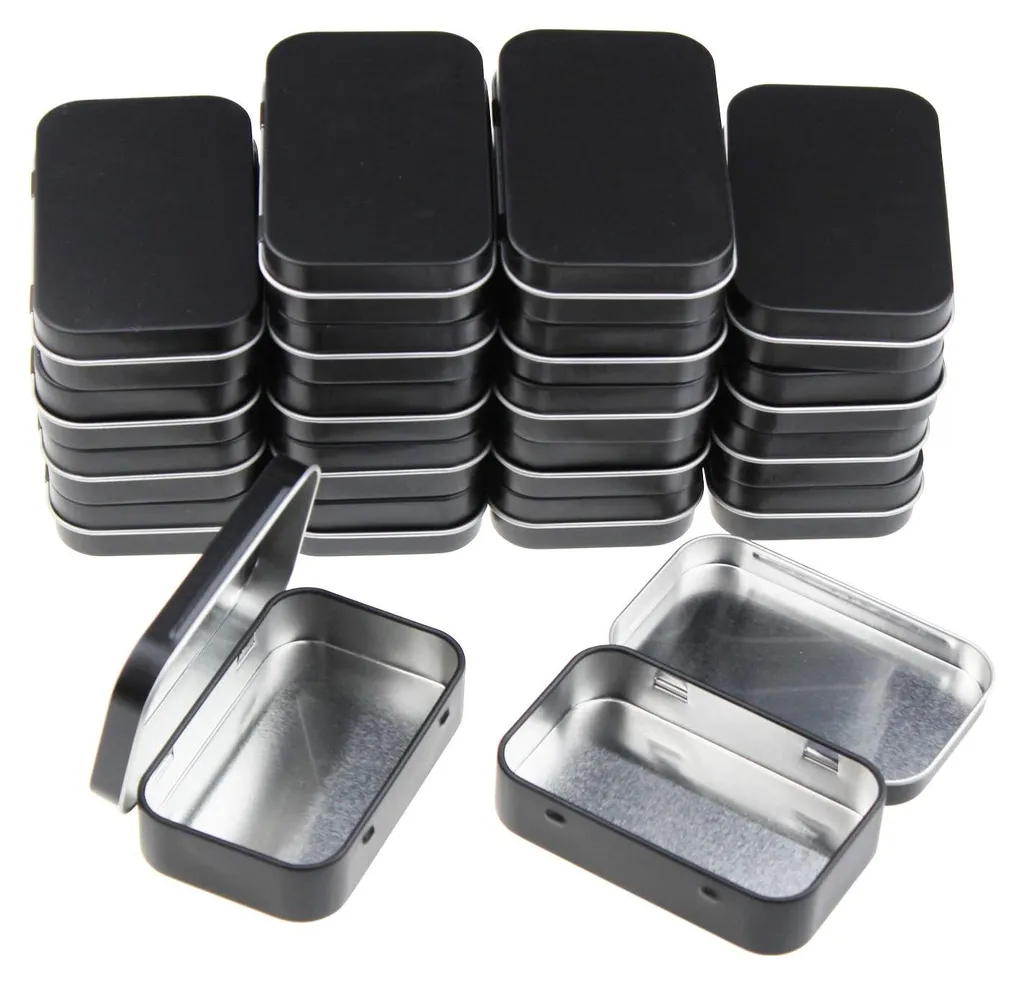 Petites Boîtes Métal à Charnière 95x62x20 - Rangement DIY (20 Pcs)