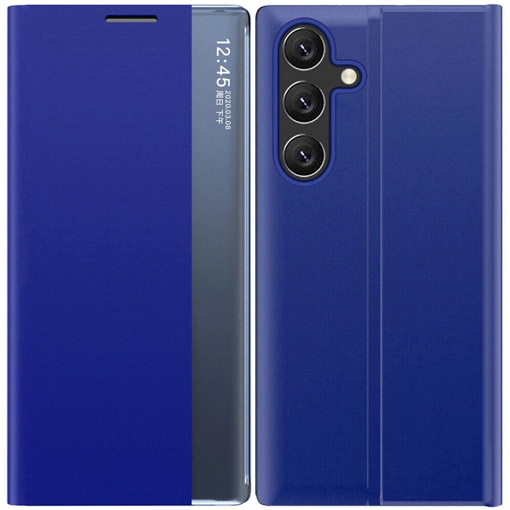 Neue Sleep View Hülle mit Klapp- und Ständerfunktion für Samsung Galaxy A55 - Blau