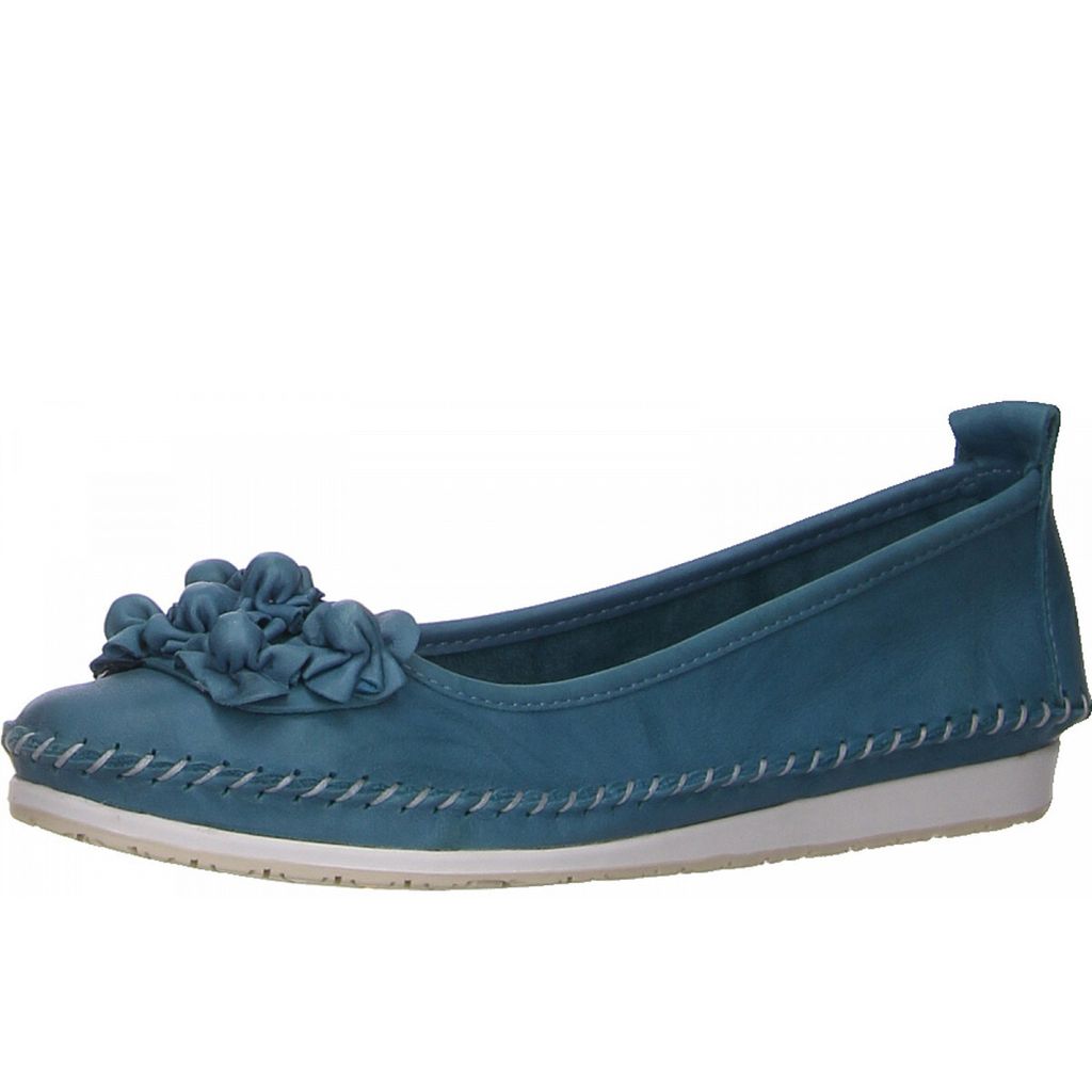 andrea conti Damen Ballerina in Blau, Größe 36