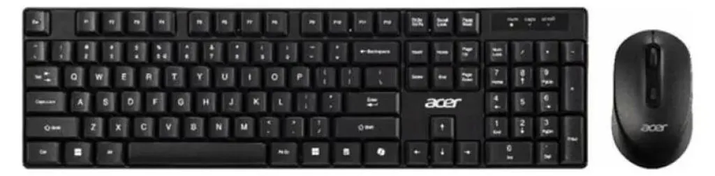 Pack clavier Acer AAK400 filaire USB noir et aubergine avec sa souris