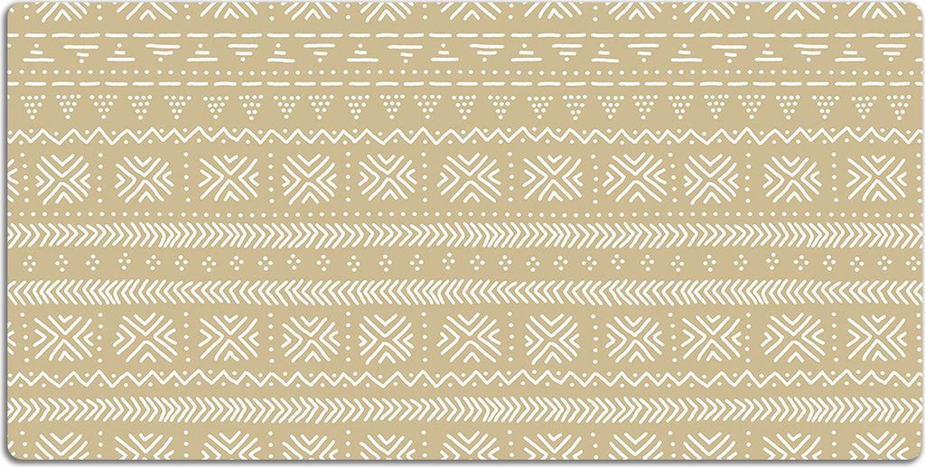 Schreibtischmatte Tischunterlage 90x45 cm Mauspad - Gelbe Form