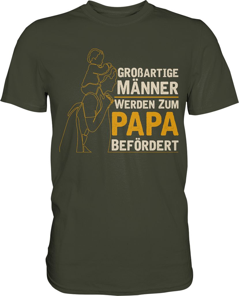 Männer werden zum Papa befördert Vatertag Geschenk Vater Produktbild 