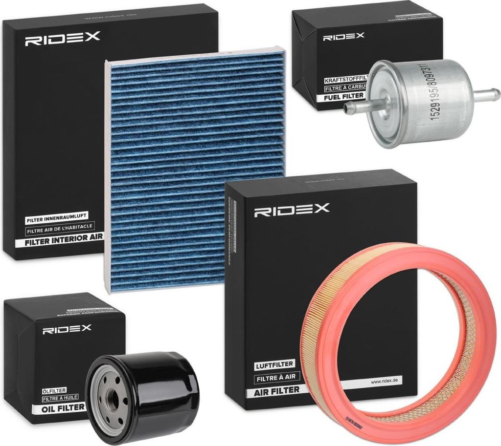 RIDEX Filterset Inspektionspaket Filtersatz für VW Polo Schrägheck (6N1)