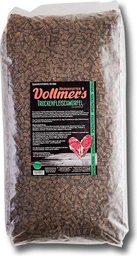 Vollmers Trockenfleischwürfel 25kg