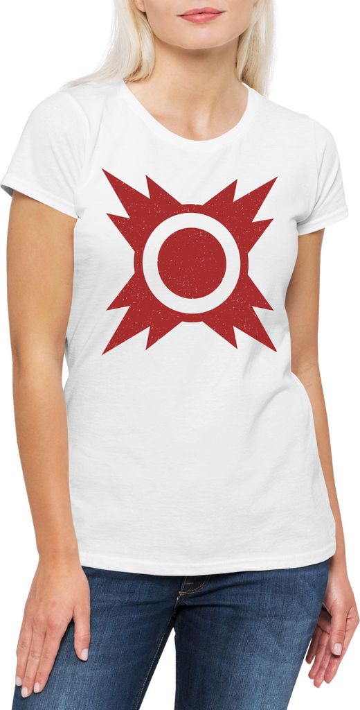 Urban Backwoods Dark Star Order Emblem, Damen T-Shirt, Farbe: Weiß, Größe: 3XL