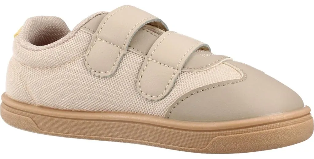 Basket Premier Pas Enfant Blanditos Guppybd en Cuir Marron Clair